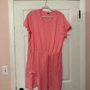 Pink Short Sleeve Dress